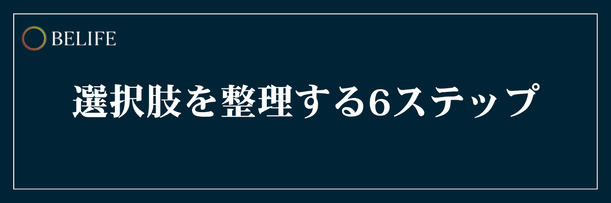 マーケティングの意思決定で選択肢を整理する6ステップ