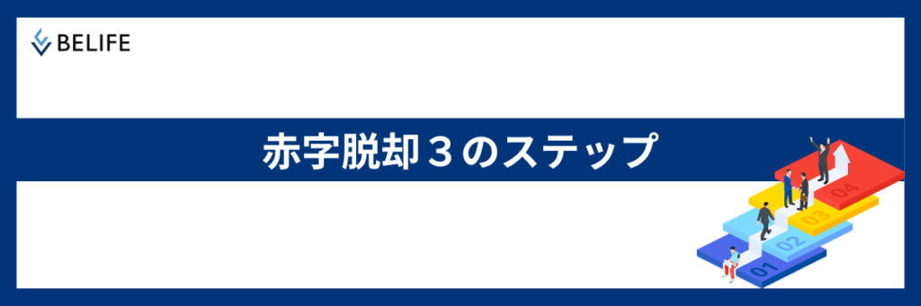 赤字脱却３ステップ