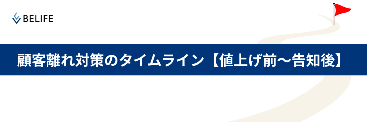 値上げ前〜告知後の顧客離れ対策|実践タイムライン